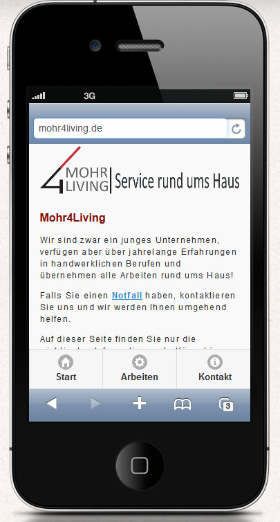 Mohr4Living auf iPhone